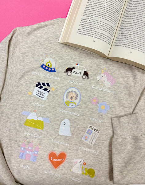 PRÉCOMMANDE Crewneck « Tous les goûts sont dans la lecture »