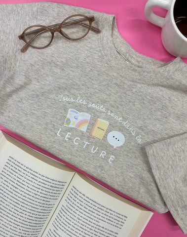 PRÉCOMMANDE Manches courtes « Tous les goûts sont dans la lecture »