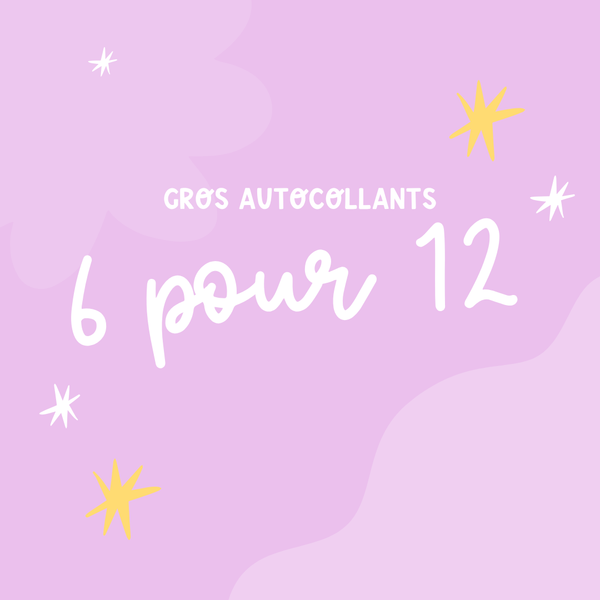 PROMO 6 autocollants