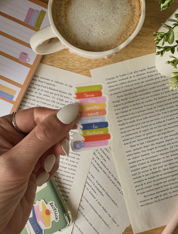 Autocollant Pile de livres