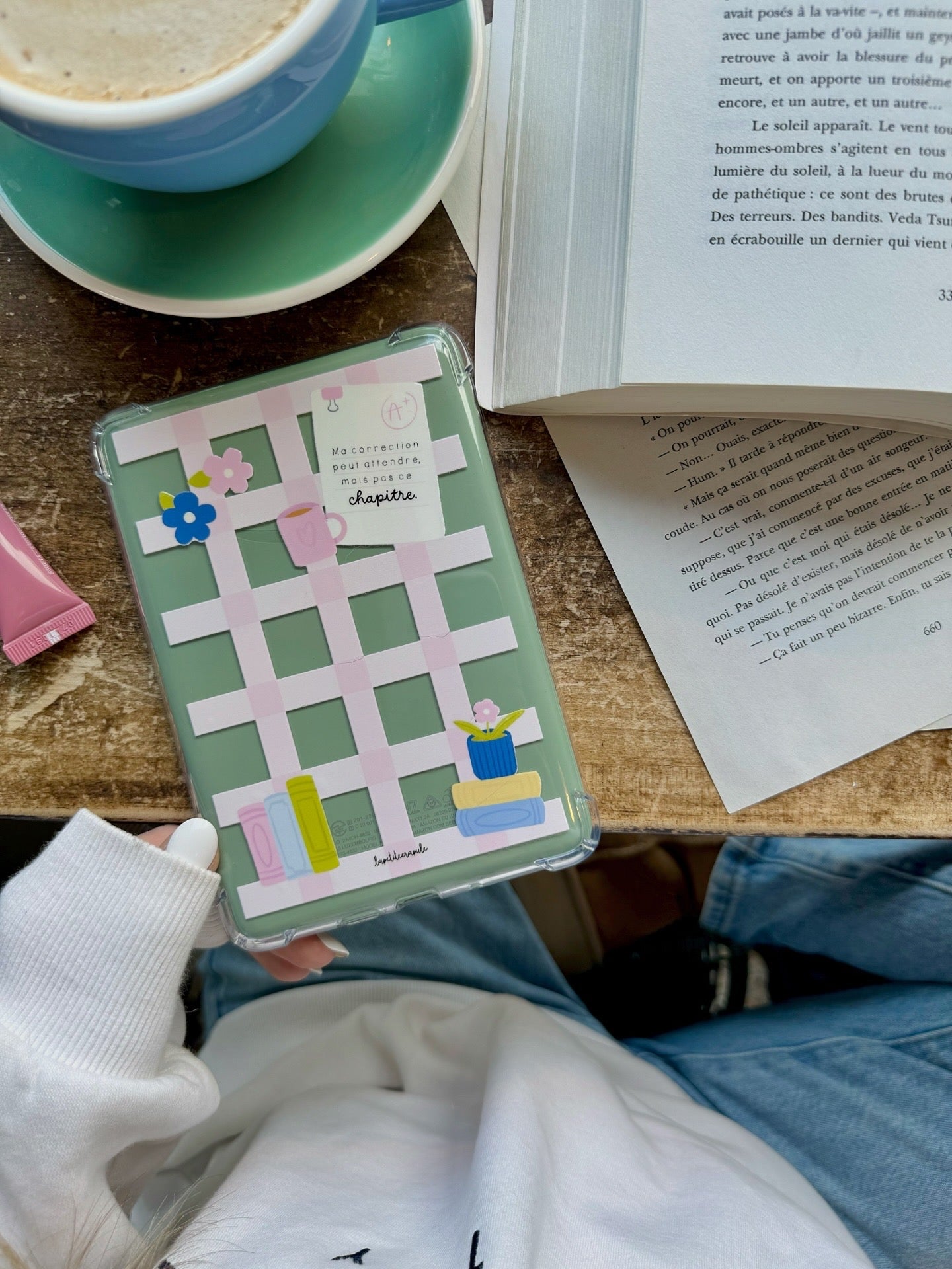 Coque liseuse Collage