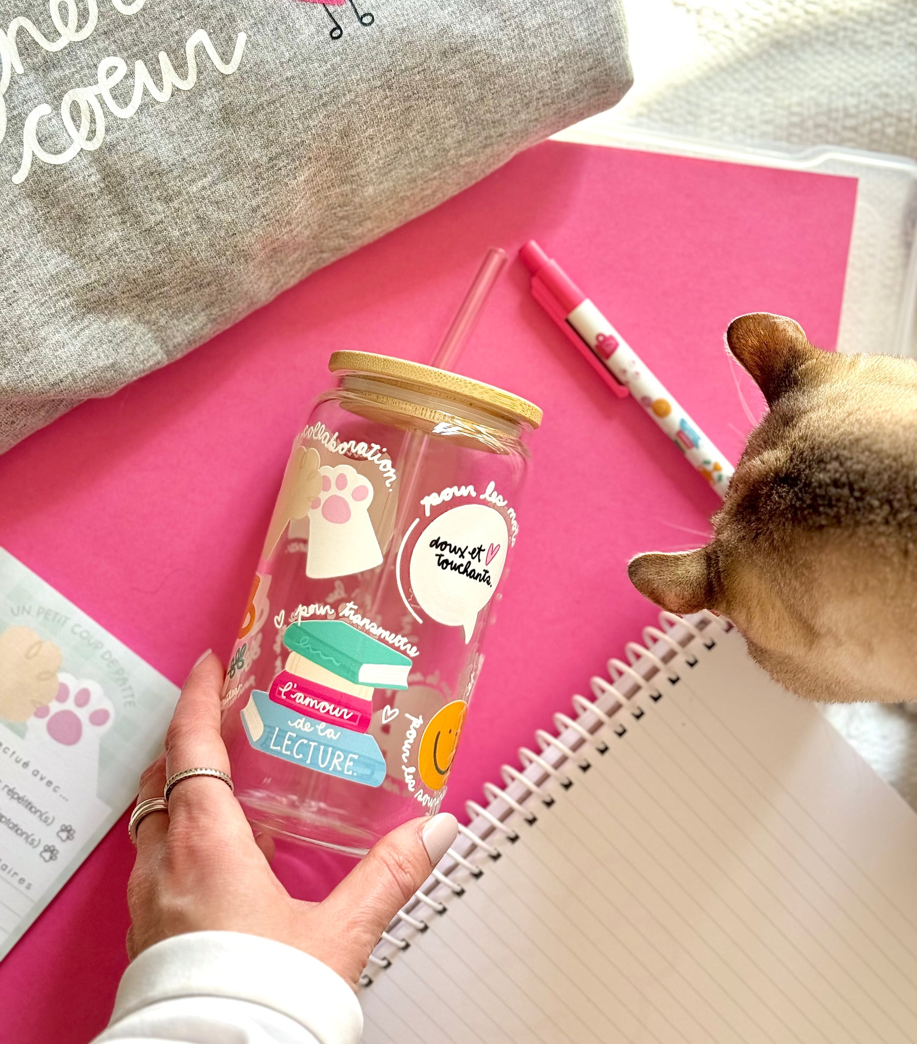 PRÉVENTE Verre enseigner avec cœur