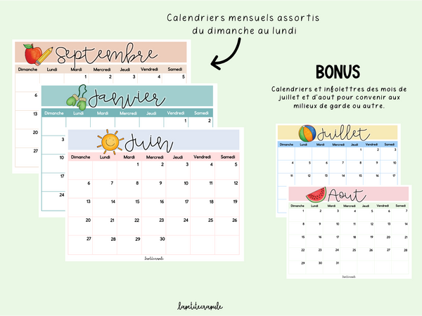 2026-2027 INFOLETTRES-MENSUELLES + CALENDRIERS